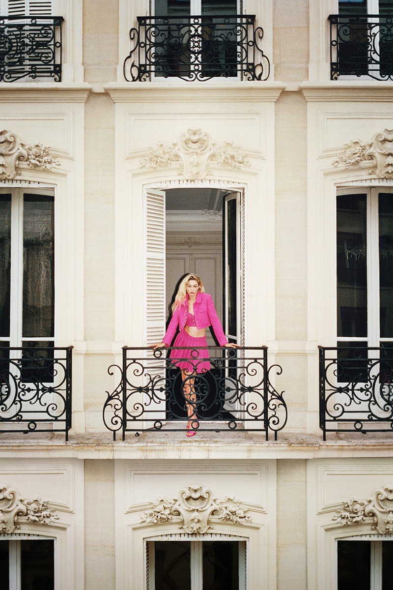 self-portrait gigi hadid autumn/winter 2023 campaign paris