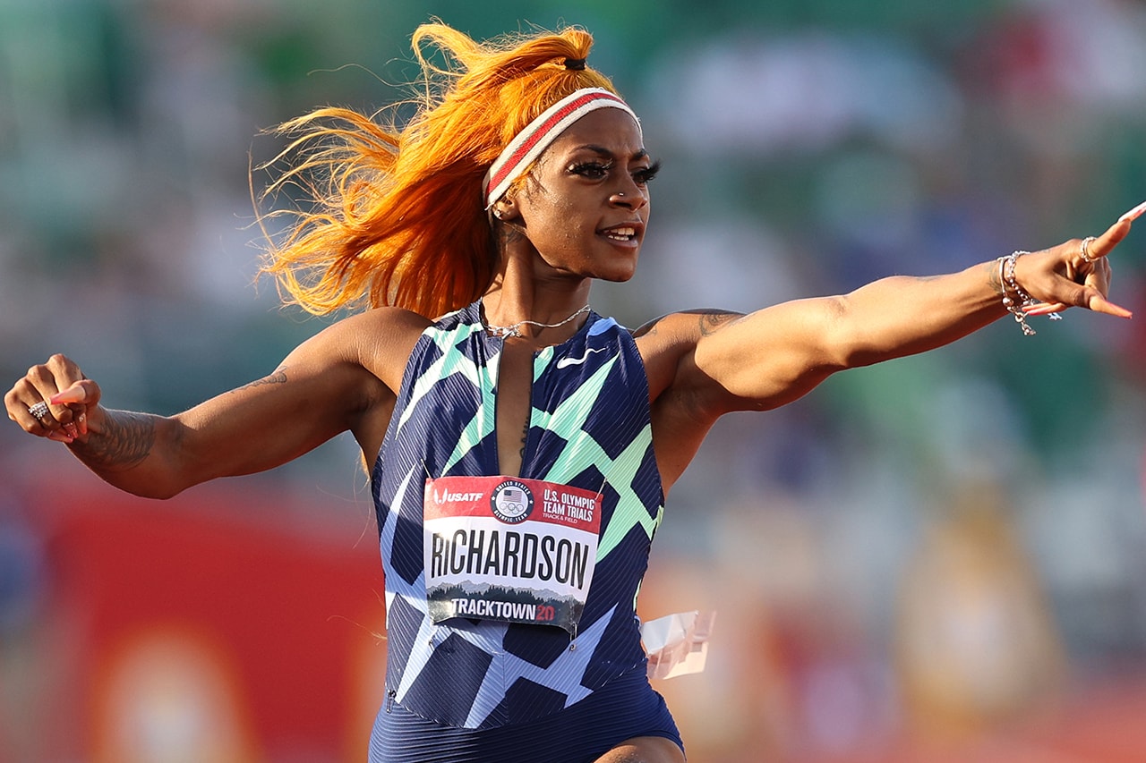 Sha'Carri Richardson Wig Hairstyle US Track and Field Championship Paris Olympics 