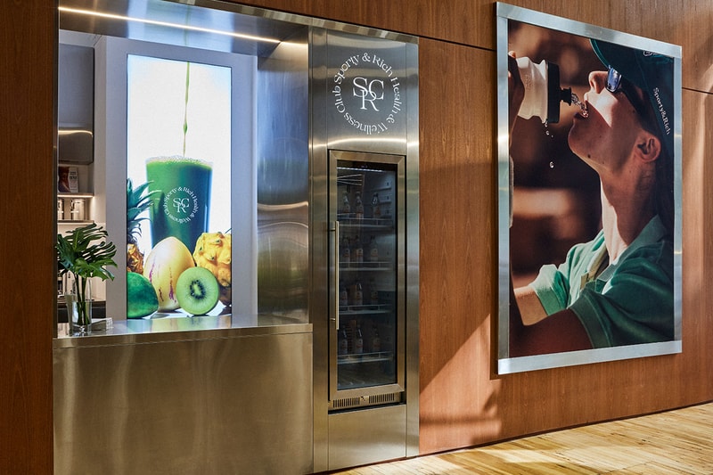 sporty and rich new york store wellness massage treatments coffee matcha