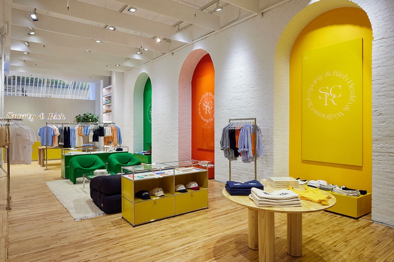 sporty and rich new york store wellness massage treatments coffee matcha