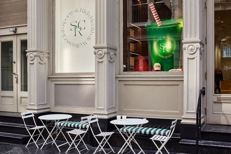 sporty and rich new york store wellness massage treatments coffee matcha