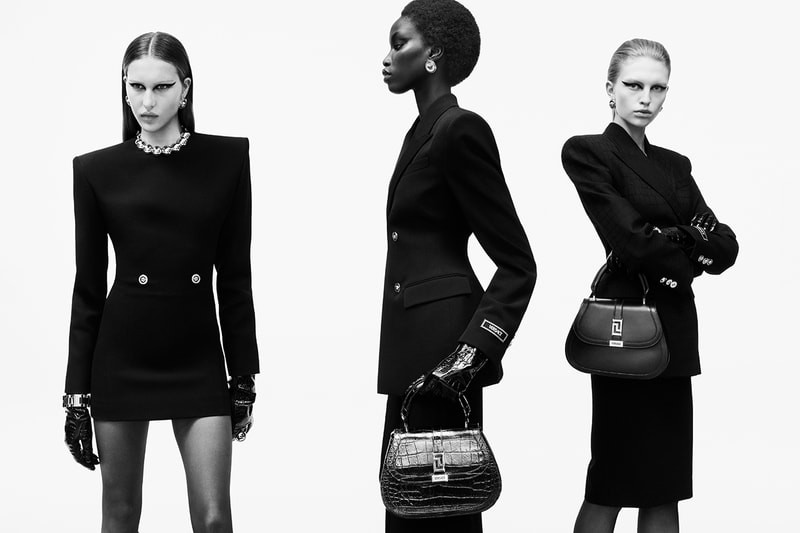 versace fall/winter 2023 adut akech gigi hadid campaigns