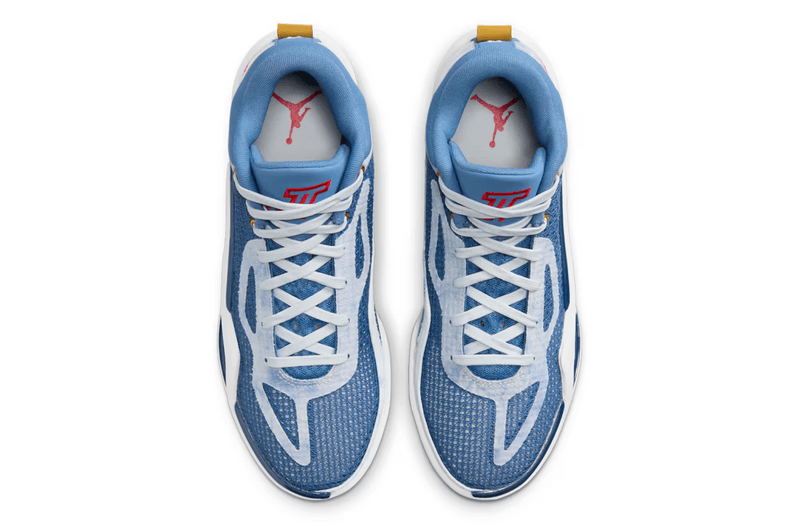 jordan jayson tatum denim sneaker basketball shoe