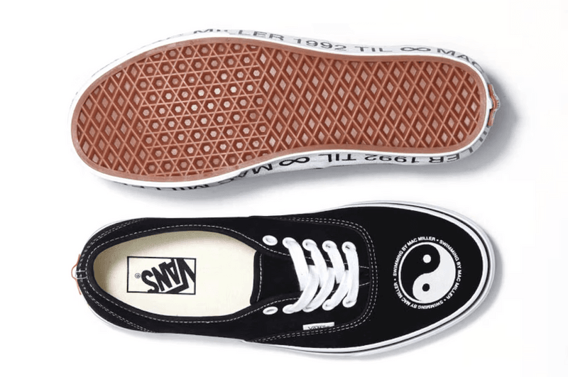 mac miller swimming album vans authentic sneaker black white