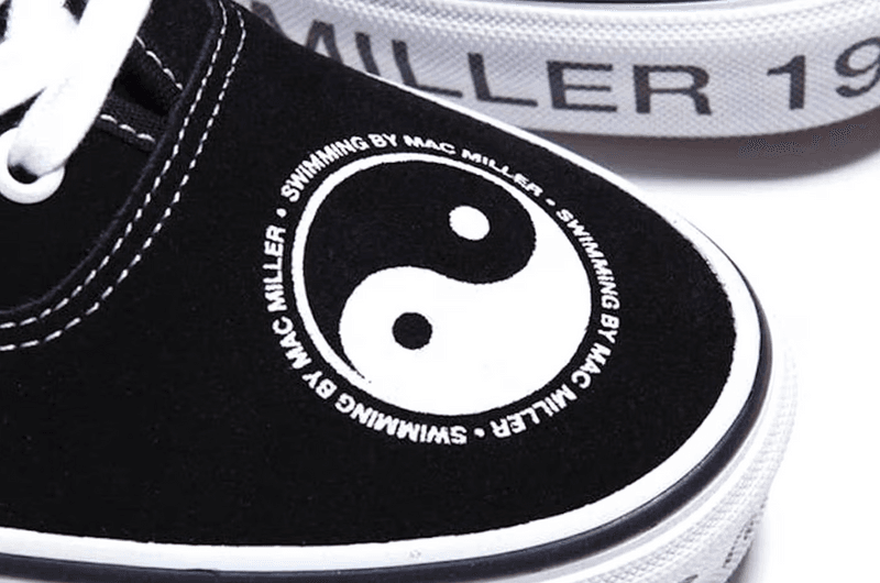 mac miller swimming album vans authentic sneaker black white