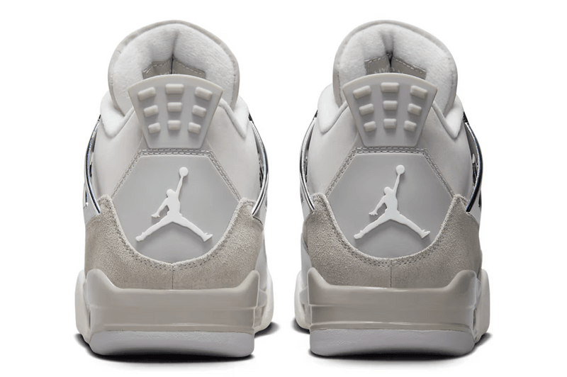 air jordan 4 frozen moments sneakers women grey white silver