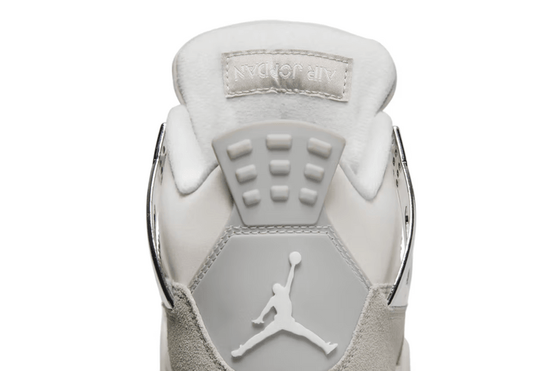 air jordan 4 frozen moments sneakers women grey white silver