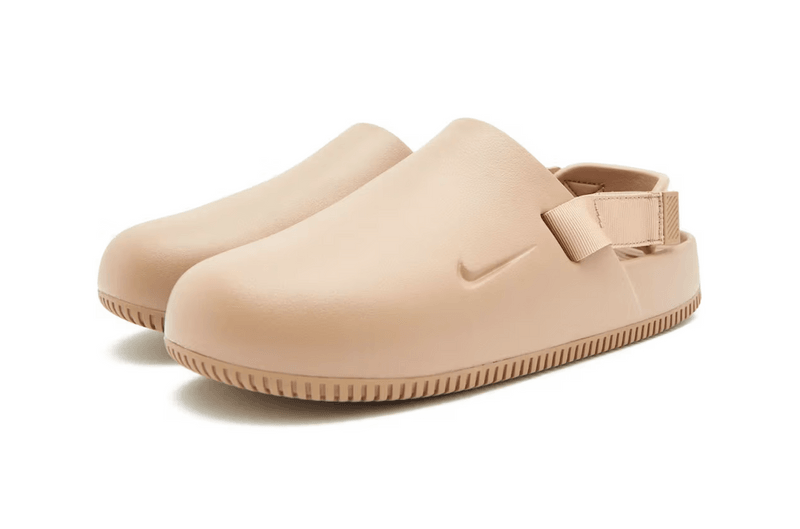 nike calm mule hemp colorway beige brown slip on shoe