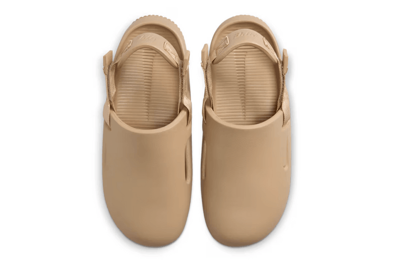 nike calm mule sesame brown slip on soft shoe