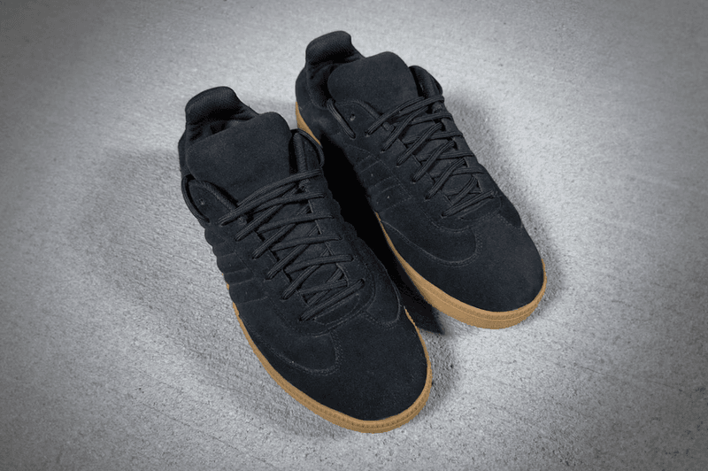 adidas yeezy samba sneaker black suede rubber sole 
