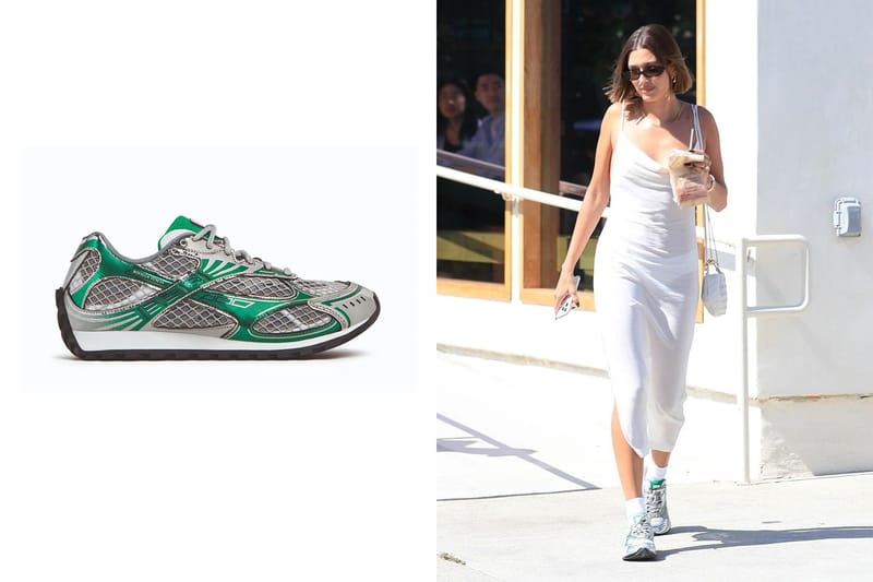 Details About Hailey Bieber's Mysterious $1K USD Bottega Veneta Sneakers Have Surfaced