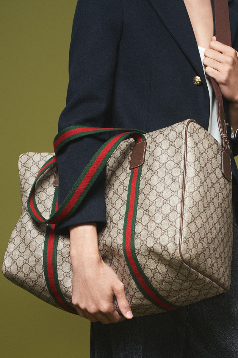 vittoria for the Gucci AW23 campaign in the interlocking G chain