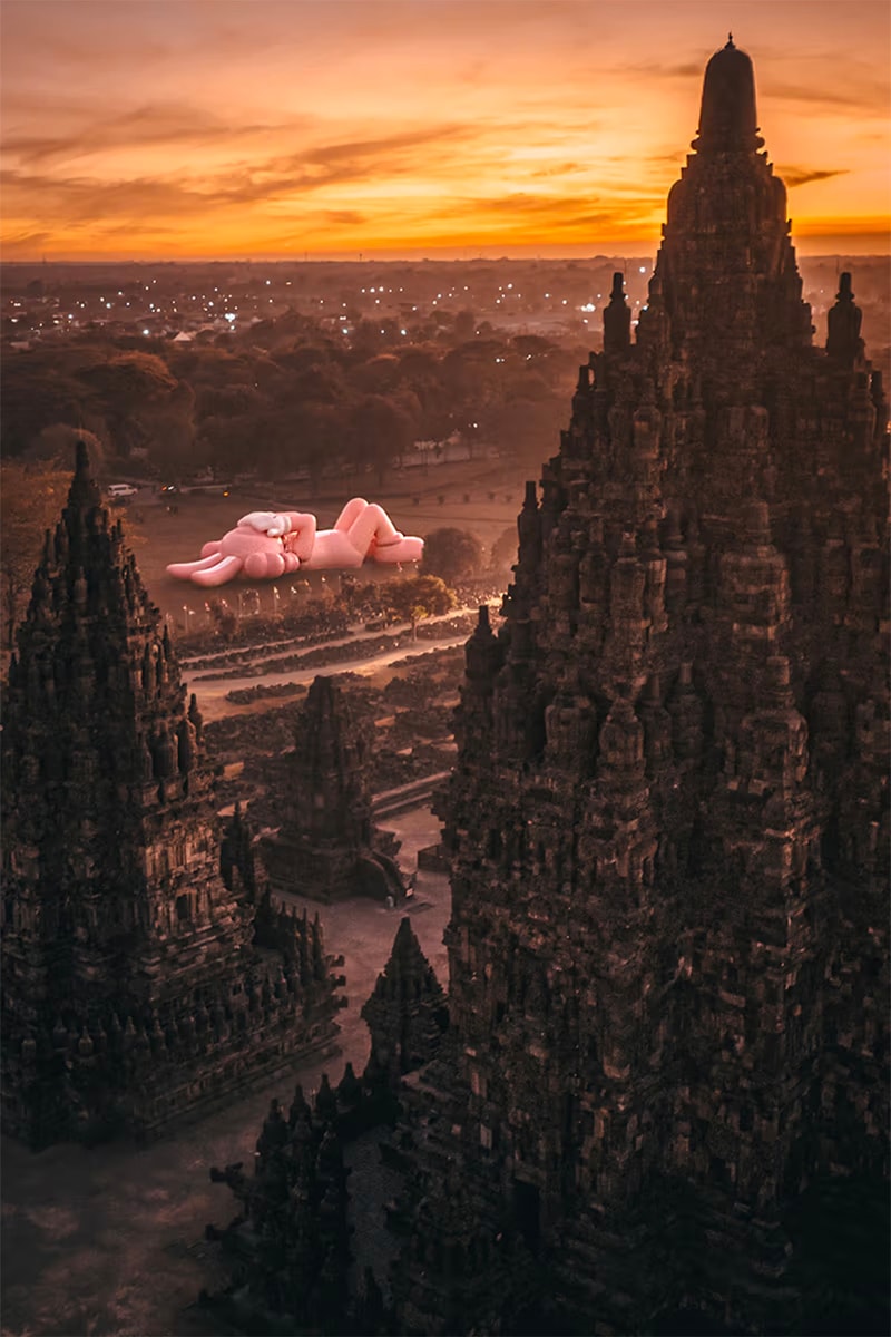 kaws:holiday ancient prambanan temples indonesia allrightsreserved