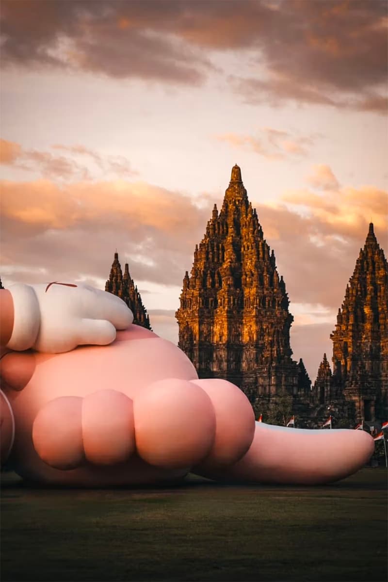 kaws:holiday ancient prambanan temples indonesia allrightsreserved