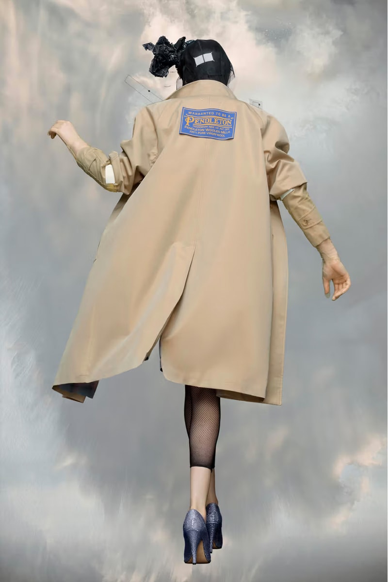 maison margiela pendelton co-ed fall 2023 collaboration collection lookbook