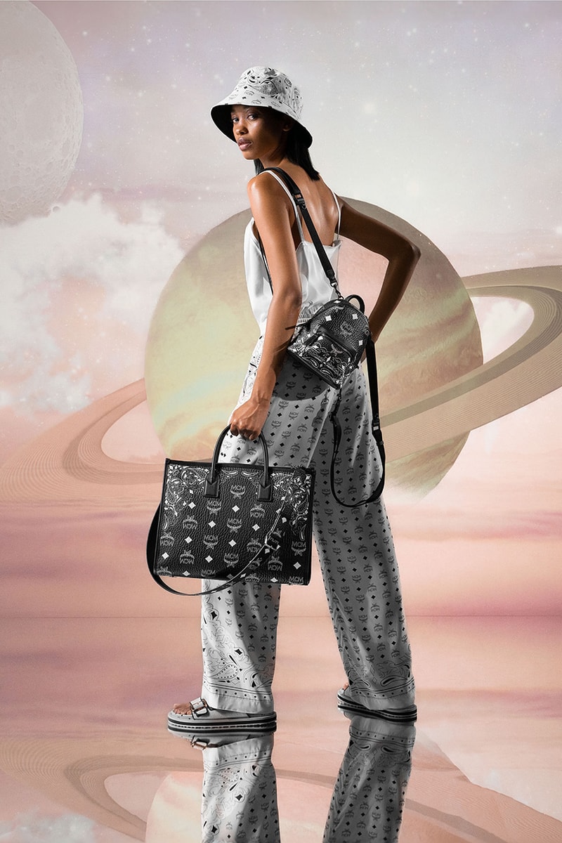 mcm fall/winter 2023 bandana monogram collection apparel accessories