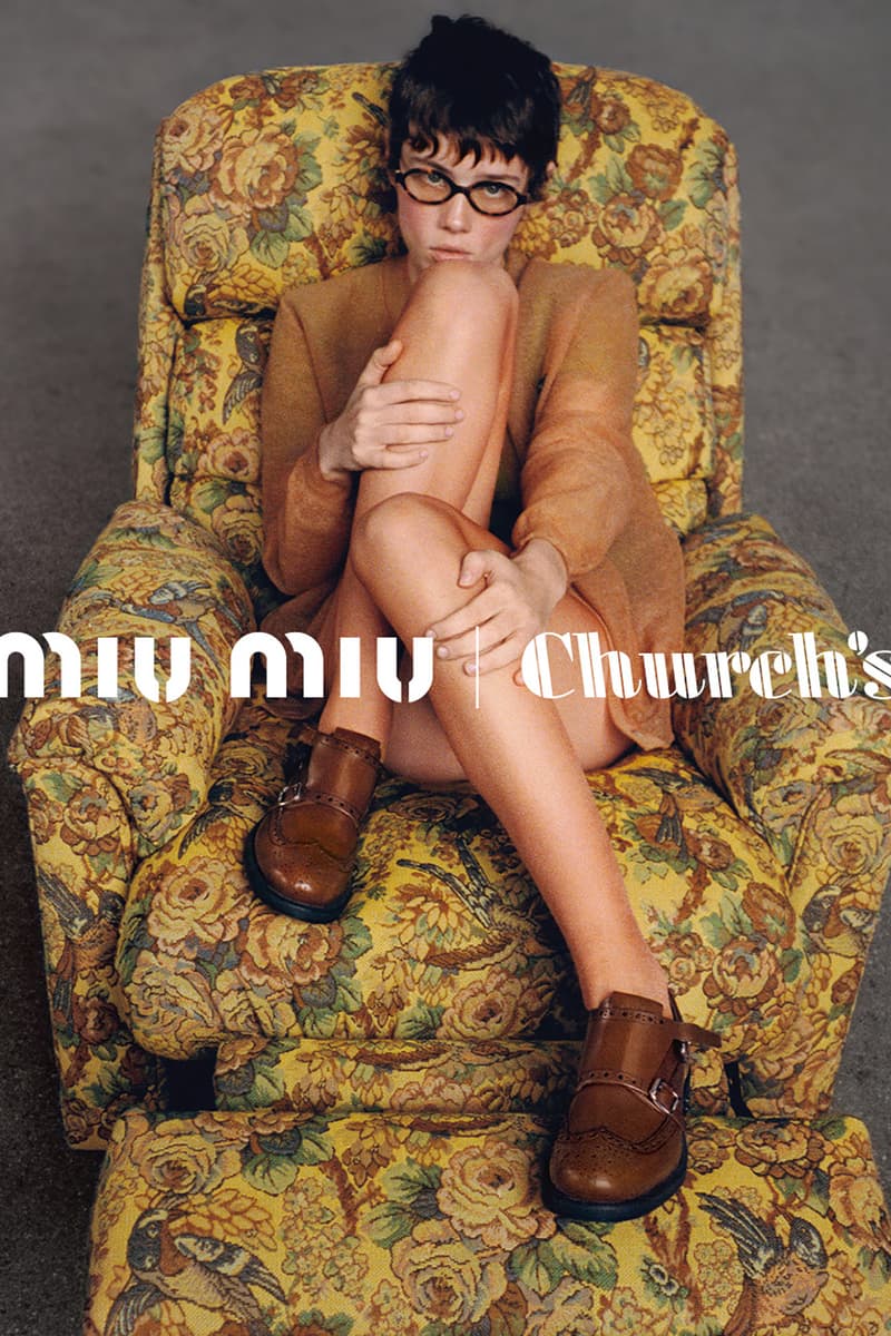 miu miu church's brogues double monk strap shoe