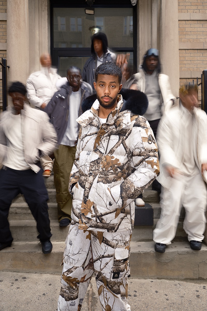 alanis morissette moose knuckles fall winter 2023 campaign Javon Walton Beatrice Domond "Shy" Mustafa the Poet outerwear bomber jackets