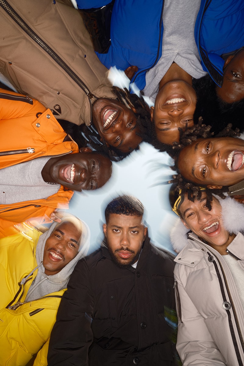 alanis morissette moose knuckles fall winter 2023 campaign Javon Walton Beatrice Domond "Shy" Mustafa the Poet outerwear bomber jackets