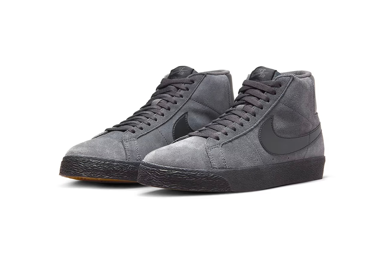 nike sb blazer mid "anthracite suede" sneakers footwear where to buy release information price