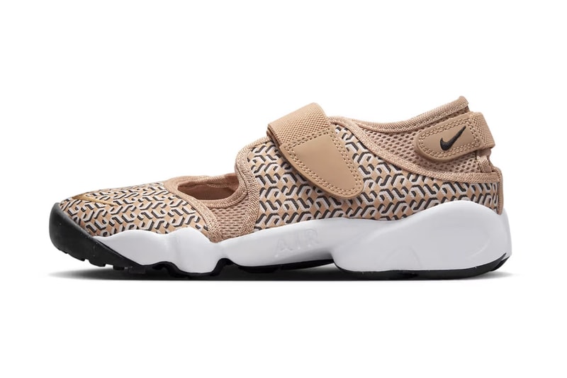 nike air rift sneaker united in victory print colorway beige black