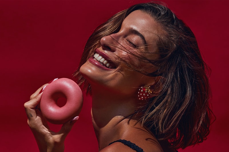 Hailey Bieber Rhode Strawberry Glaze Lip Peptide Treatment x Krispy Kreme