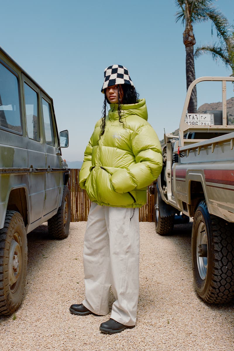 stussy fall 2023 collection lookbook jumpers hoodies jackets trousers