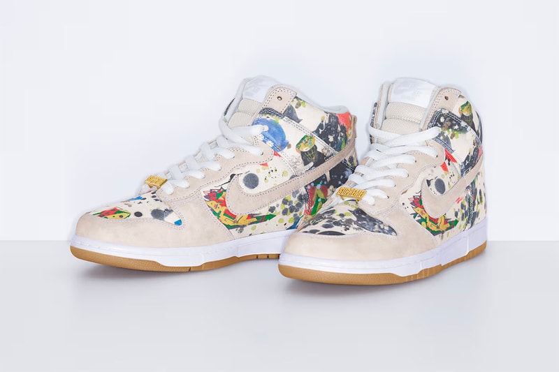 Supreme Nike SB Dunk High/Low "Rammellzee" fall/winter 2023 collection week 2 drop sneakers footwear release information where to buy