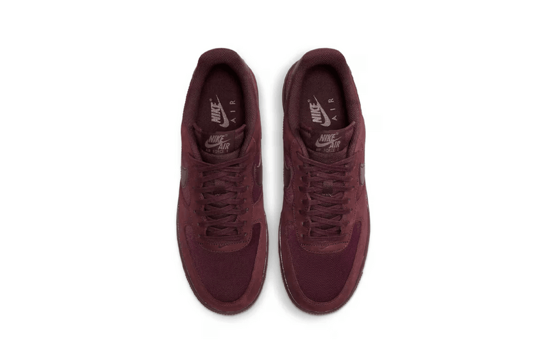 nike air force 1 low premium sneaker burgundy suede