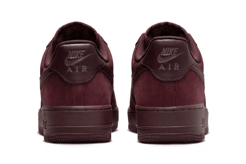 nike air force 1 low premium sneaker burgundy suede