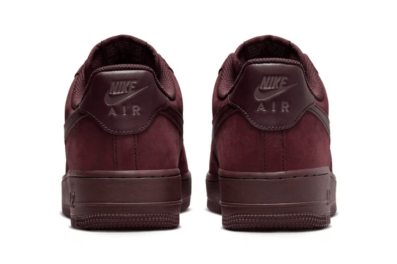nike air force 1 low premium sneaker burgundy suede