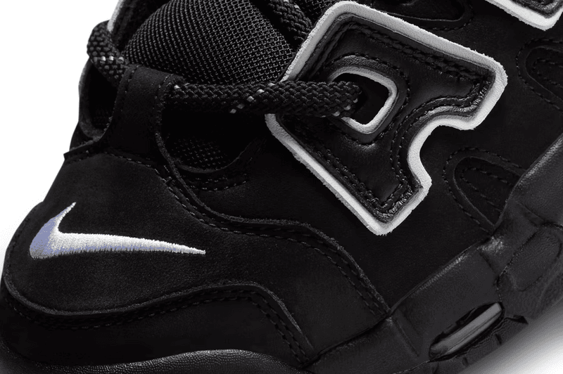 nike ambush air more uptempo sneaker low black white