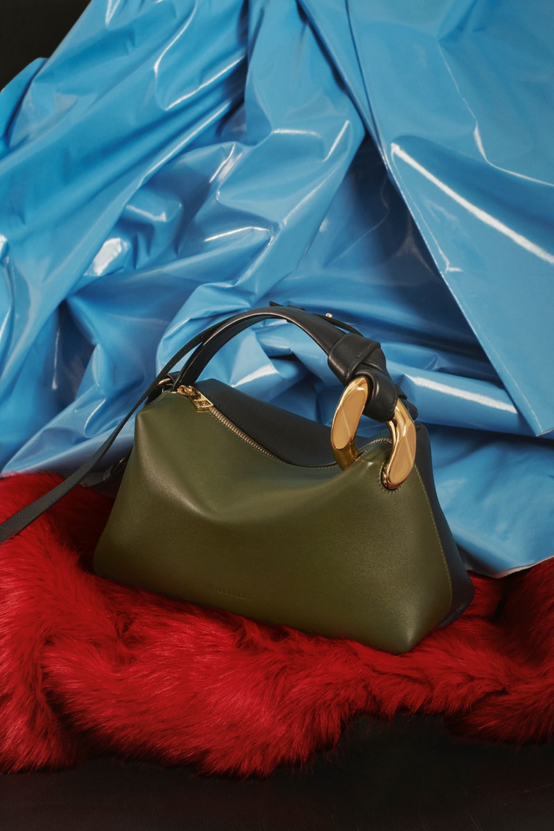 charli xcx jw anderson bag leather