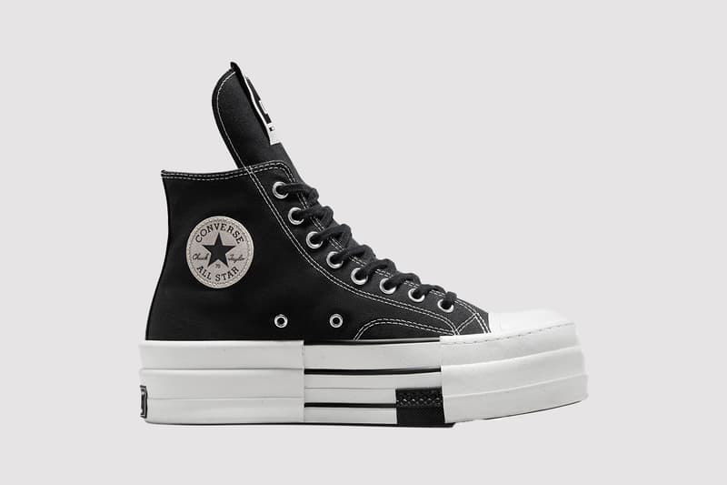 converse rick owens new dbl drkstar sneakers images release date