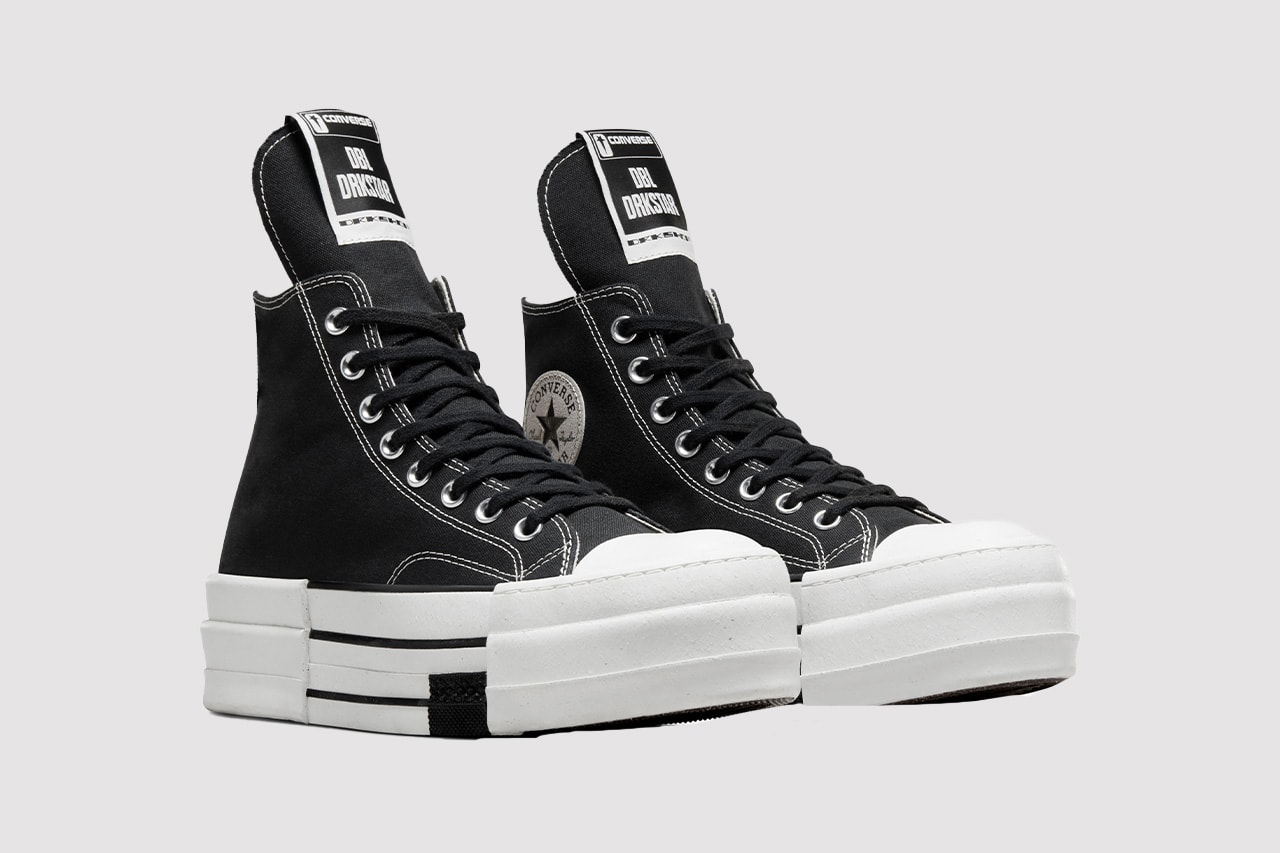 converse rick owens new dbl drkstar sneakers images release date
