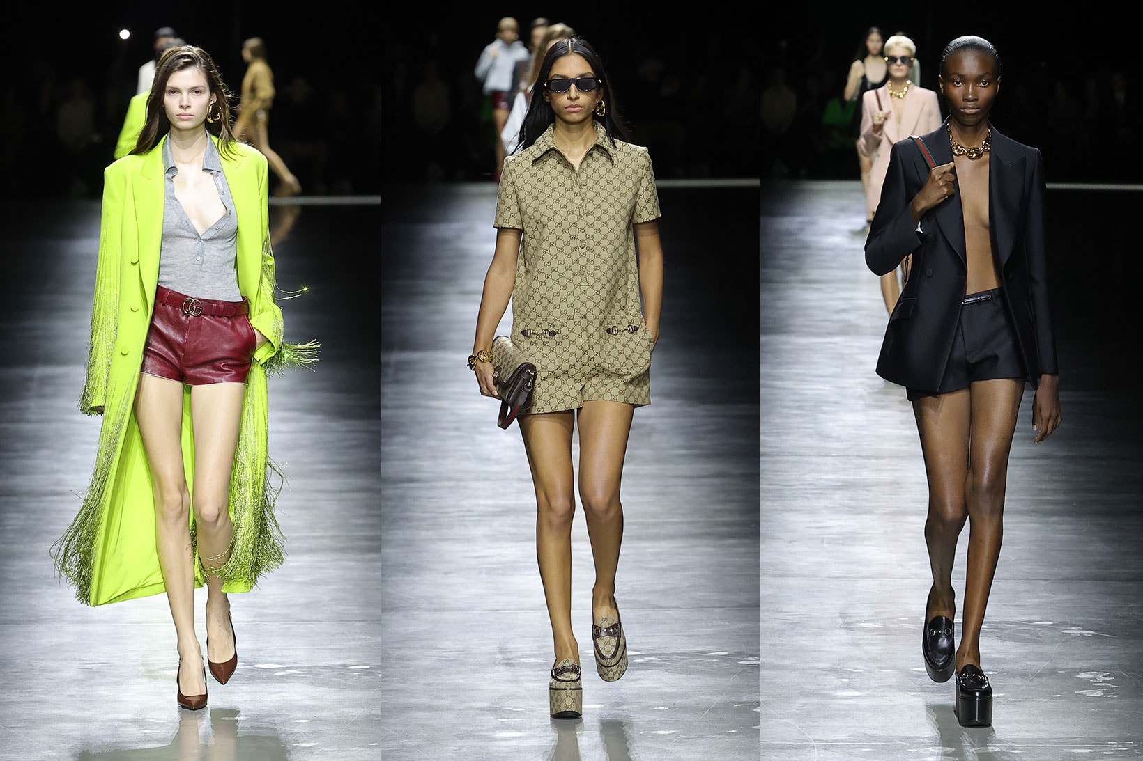 gucci milan fashion week ryan gosling kendall jenner hanni runway