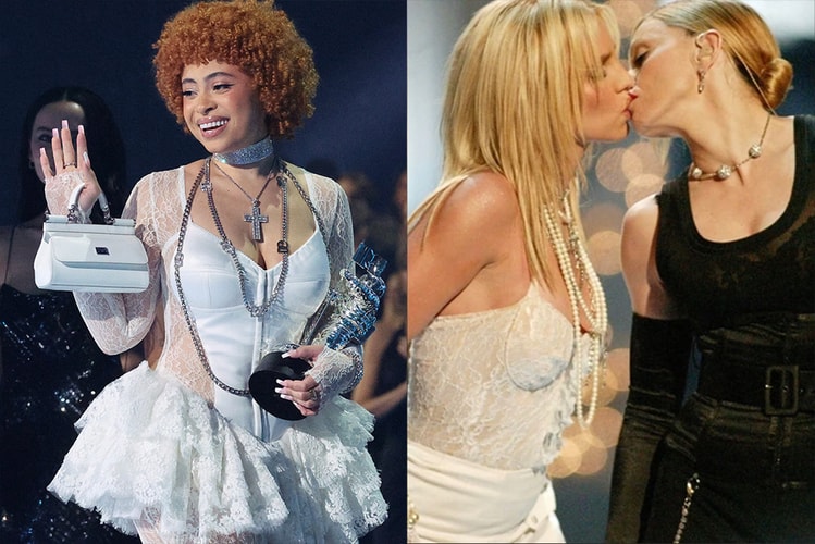 Ice Spice References Iconic VMA's Kiss