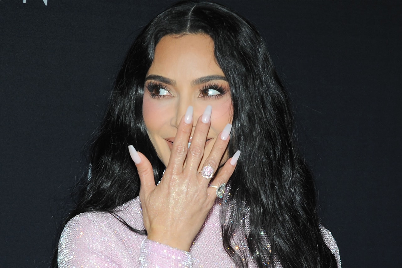Kim Kardashian Strawberry Milk Nails