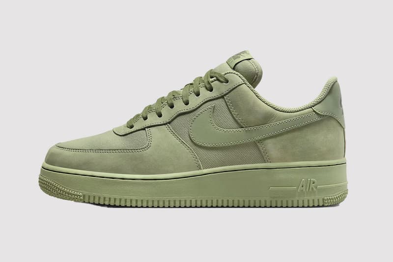 nike air force 1 low sneaker oil green suede pale 