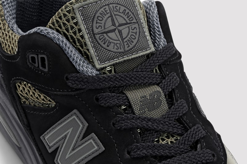 stone island new balance made in UK 991v2 sneakers collaboration where to buy footwear price release information