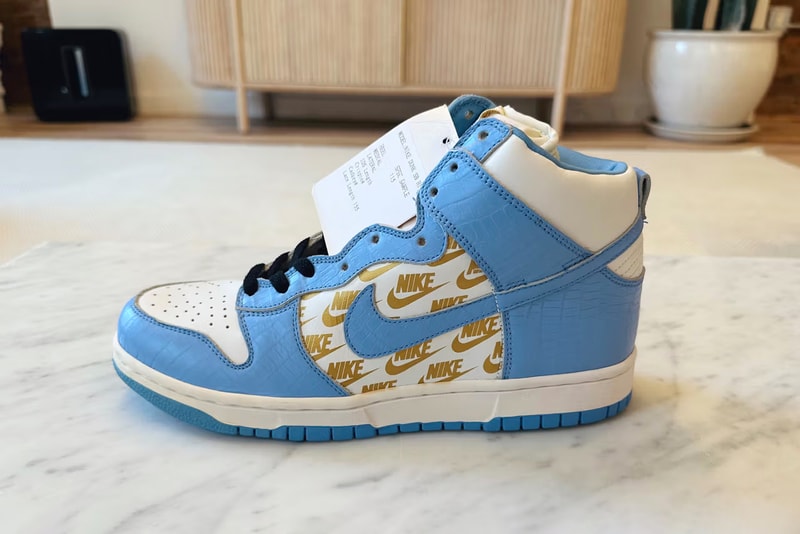 joopiter rare supreme nike sb dunk high samples ryan chang pharrell williams sneakers footwear where to buy auction information 