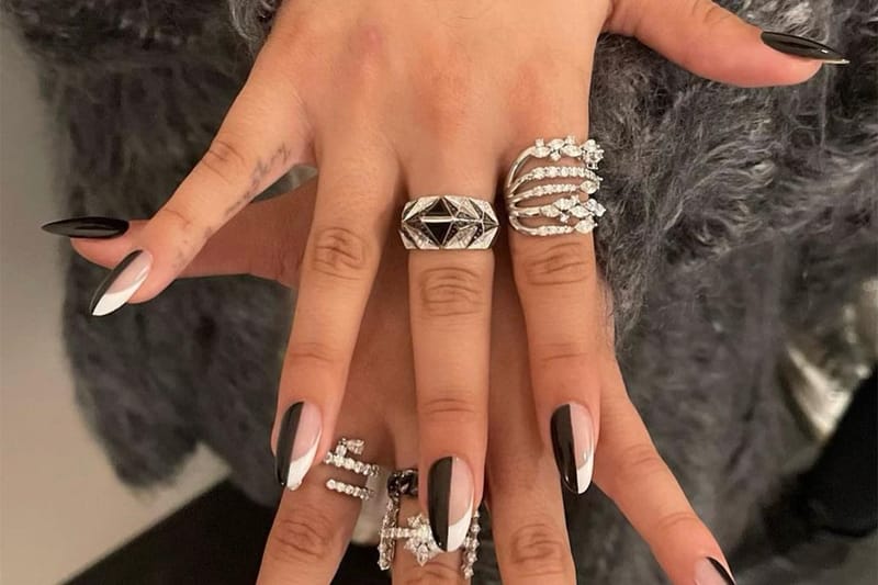 "Tuxedo Nails" Are the Ritzy Black-Tie Manicure Trend Set To Dominate the Holiday Szn