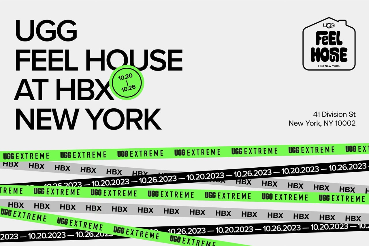 feel house by ugg hbx new york city lower east side manhattan uggextreme collection new footwear winter cold weather experiential event activation