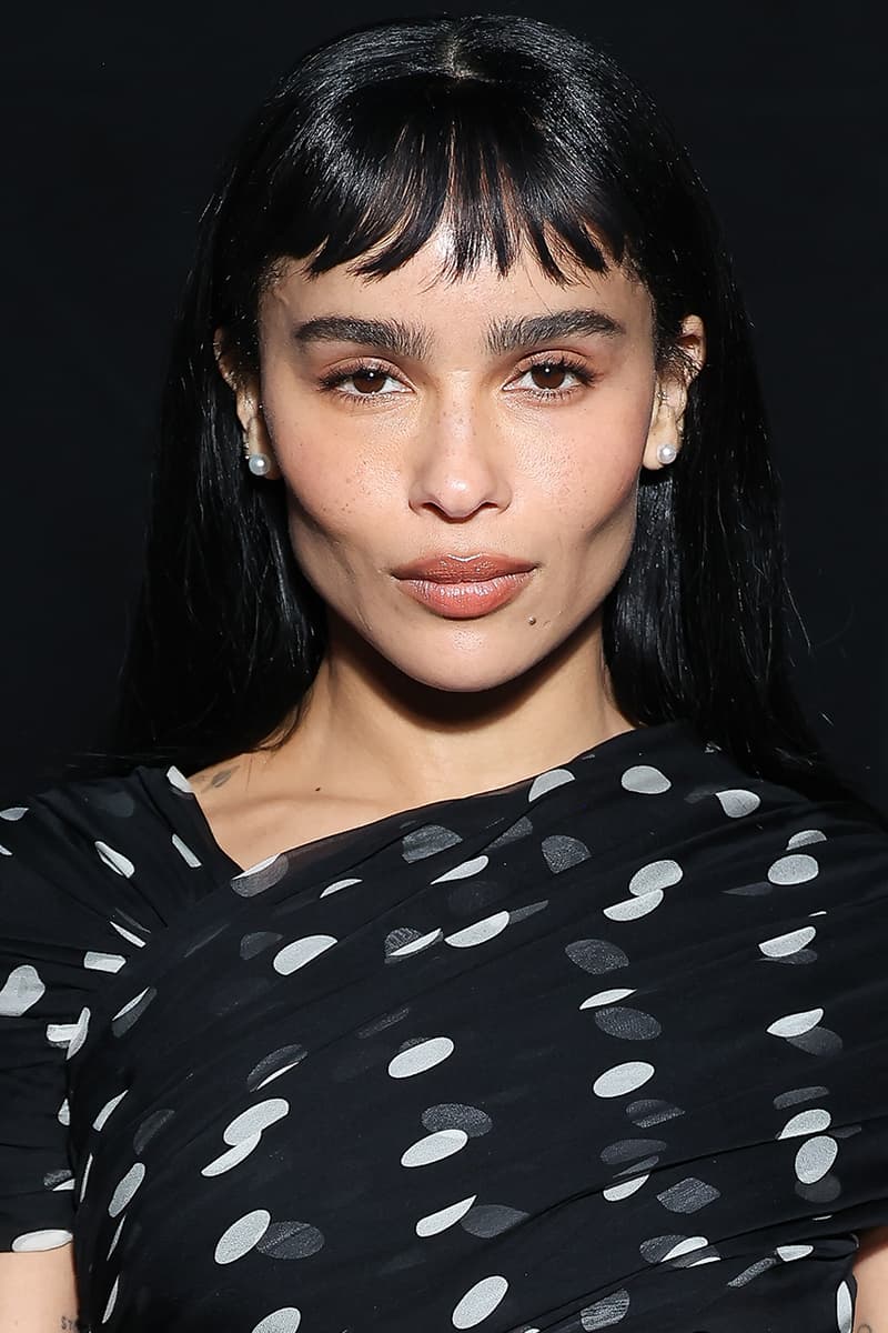 Zeo Kravitz baby Bangs Trend Hairstyles Saint Laurent Runway Show Photos Instagram