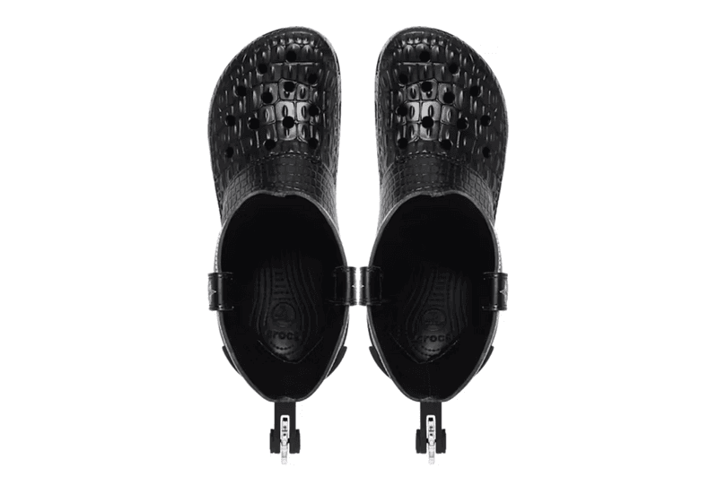 crocs classic clog cowboy boot shoe western black