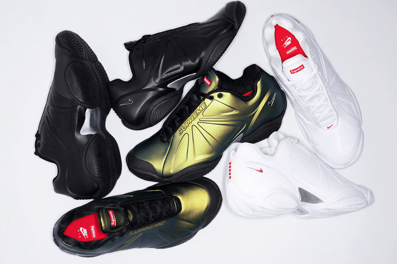 supreme nike courtposite footwear sneakers 