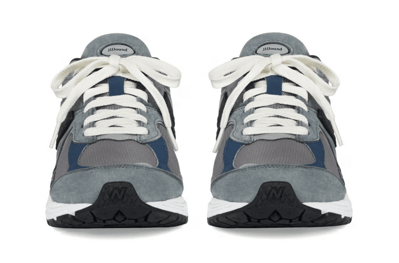 new balance jjjjound grey blue storm sneaker 