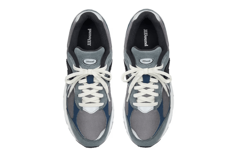 new balance jjjjound grey blue storm sneaker 