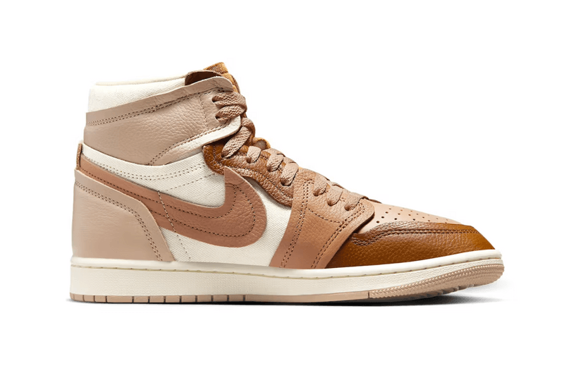 air jordan 1 high sneaker medium brown beige suede