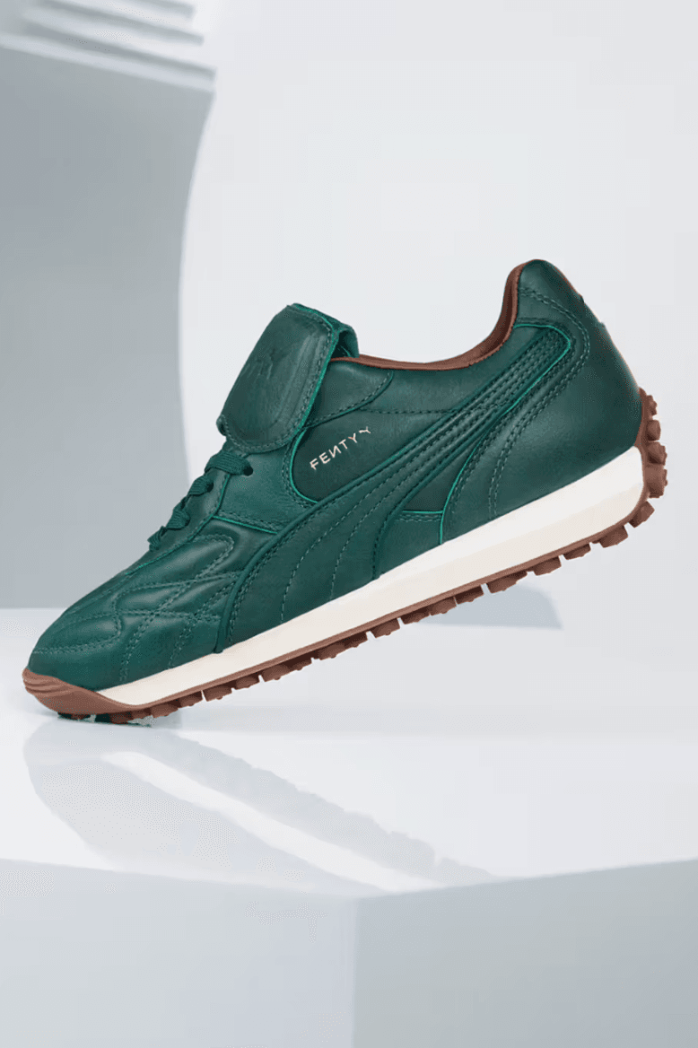 fenty puma avanti sneaker blue green rihanna